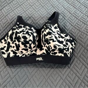 Panache Monochrome Patterned Sports Bra UK 32DD